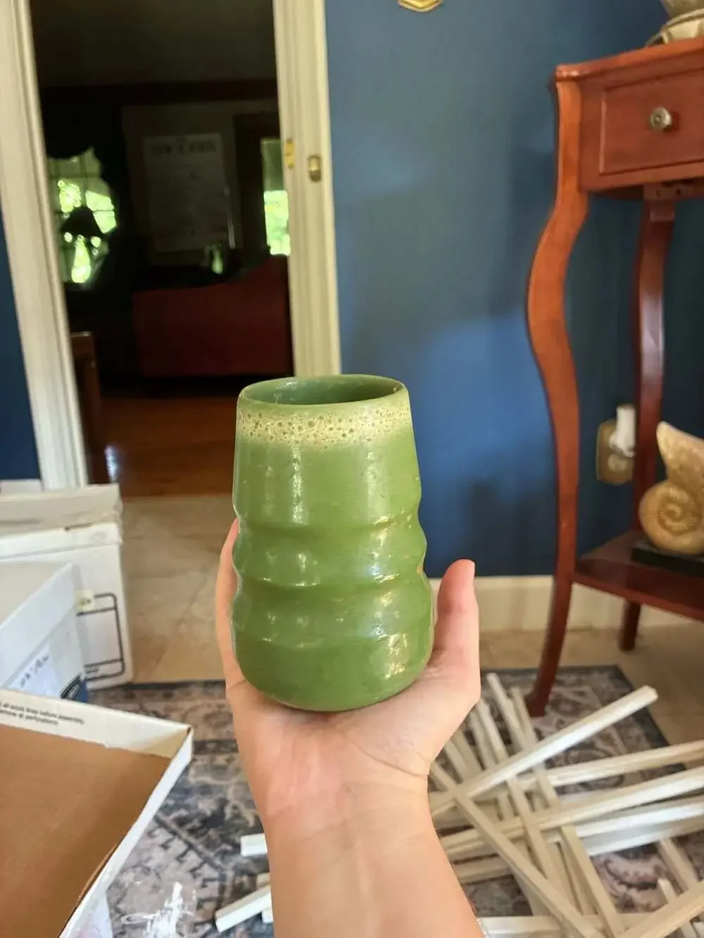 Tamac Pottery Frosty Pine vase